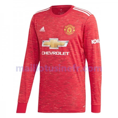 Maillot de Foot Manchester United Domicile 2020-21 Manches Longues